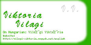 viktoria vilagi business card